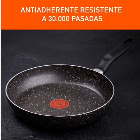 Sartén Cambiatón 90 años 26cm IMUSA, aluminio antiadherente, termo señal, base difusora, mango ergonómico, edición especial aniversario.