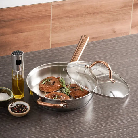 SARTEN 24CM ACERO INOX ZAFIRO