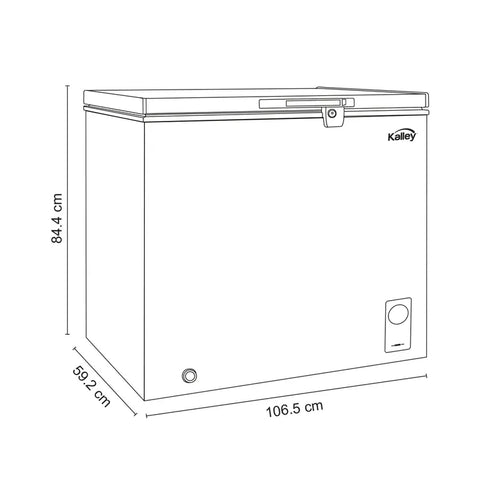 CONGELADOR HORIZONTAL 293 LTS KALLEY