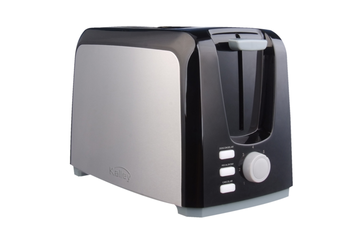 TOSTADORA PAN ACERO INOX/NEGRA KALLEY MTP750SS