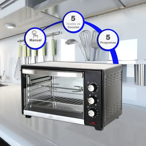 HORNO ELECTRICO TOSTADOR 46 LT KALLEY K-HE46L