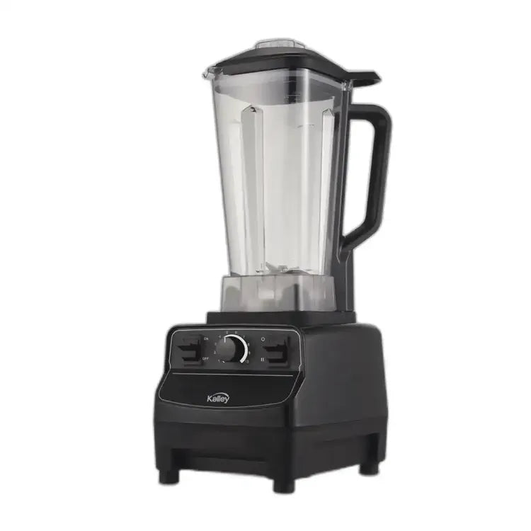 Licuadora KALLEY K-LAP Max Blend negra de alta potencia 1500W, vaso plástico de 2 litros y 10 velocidades.