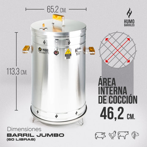 BARRIL JUMBO 60LB - HUMO BARRILES