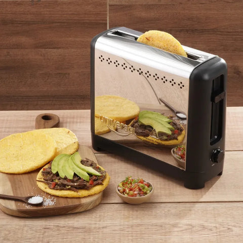 TOSTADOR AREPAS ACERO INOX/NEGRA ELITE