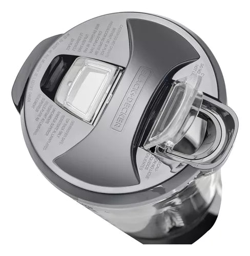 Licuadora BLACK+DECKER DuraPro blanca de 550W con jarra de vidrio de 1.25L, 2 velocidades, función de pulso y cuchillas de acero inoxidable resistentes.