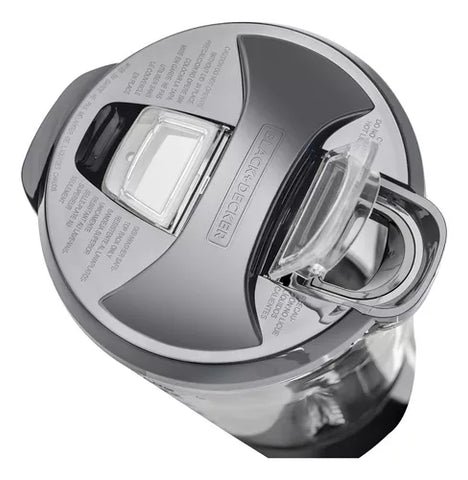 Licuadora BLACK+DECKER DuraPro blanca de 550W con jarra de vidrio de 1.25L, 2 velocidades, función de pulso y cuchillas de acero inoxidable resistentes.