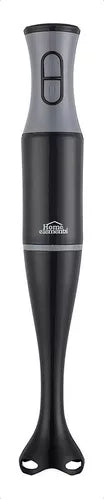 Licuadora Personal de Mano y Batidora de Inmersión Dualmix de Home Elements, color negro, con termo de 600 ml y cuchillas de acero inoxidable.