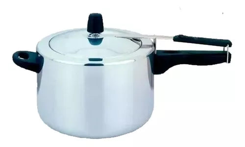 Olla a presión Corona de 4 litros con cierre automático, fabricada en aluminio, apta para cocinas a gas y eléctricas
