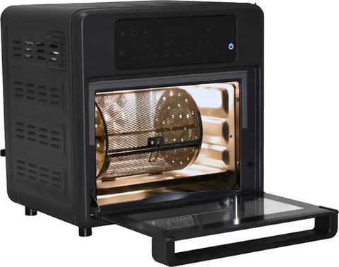 Horno Digital Altezza de 15 litros con freidora de aire, panel LED, 18 funciones y accesorios incluidos para cocinar alimentos saludables y deliciosos.