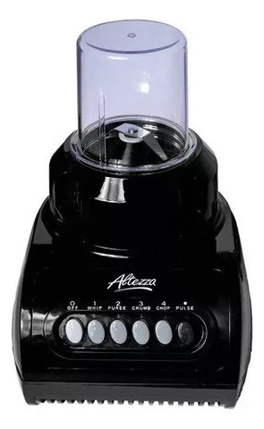 Licuadora Altezza 2 En 1 ABG en color negro, con vaso de 1.5 litros, picatodo incluido y potencia de 400 Watts.