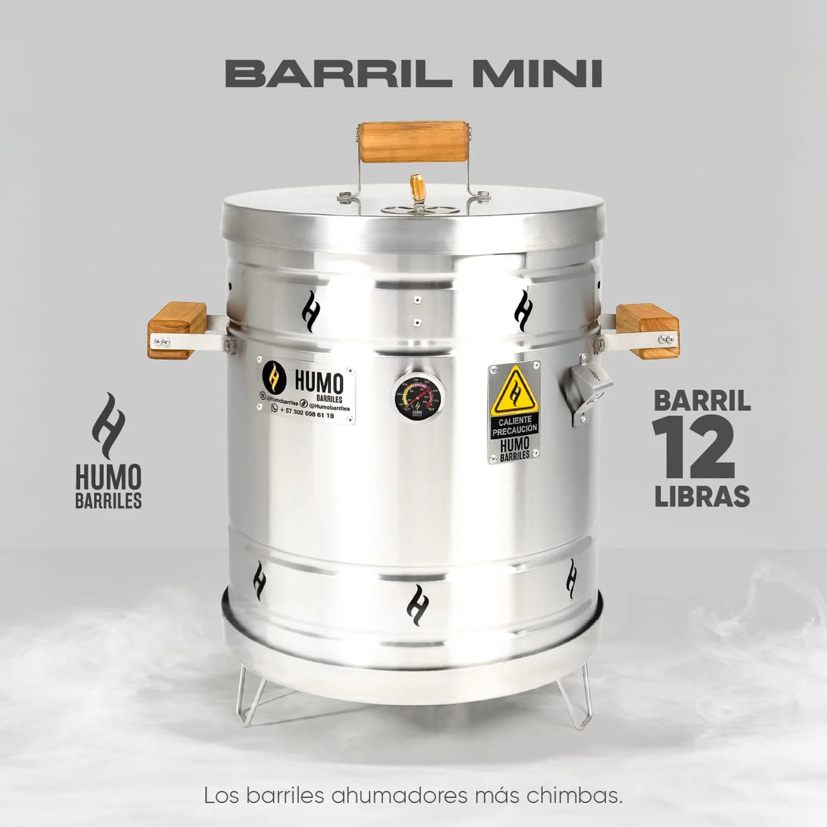 BARRIL MINI 12LB - HUMO BARRILES