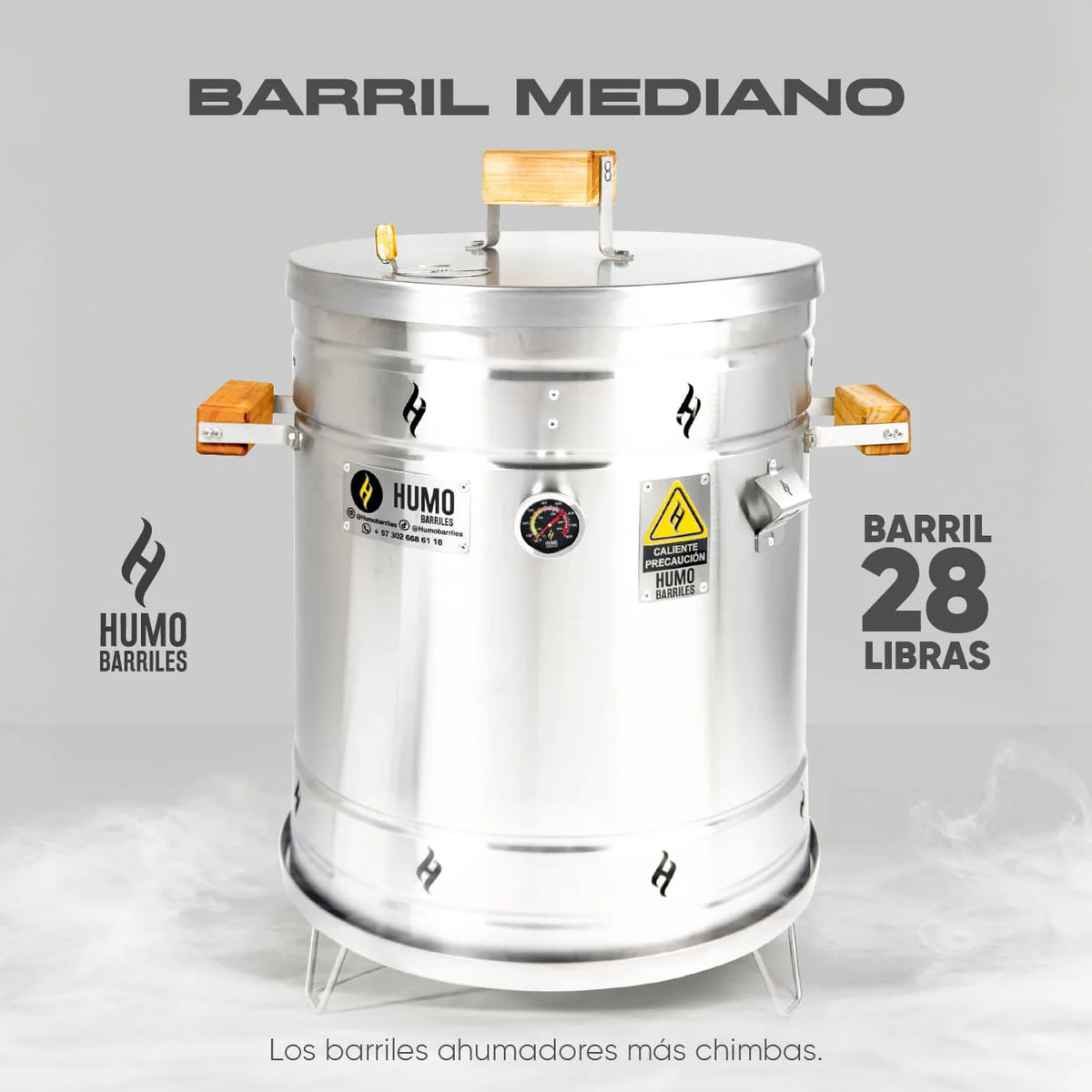 BARRIL MEDIANO 28LB - HUMO BARRILES
