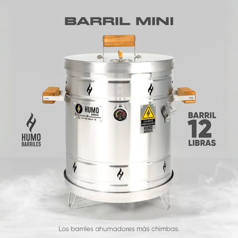 BARRIL MINI 12LB - HUMO BARRILES
