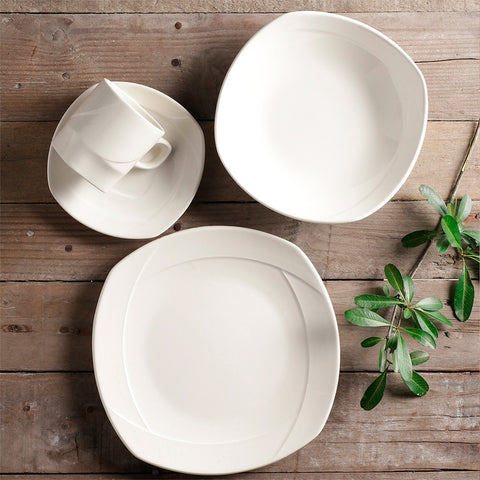 VAJILLA 4/16 LUCIANA BLANCO