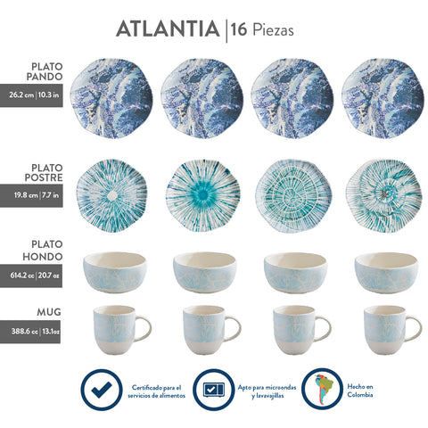 VAJILLA 4-16 ATLANTIA
