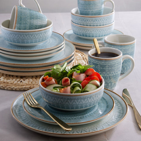 VAJILLA 4/16 CONGO AZUL