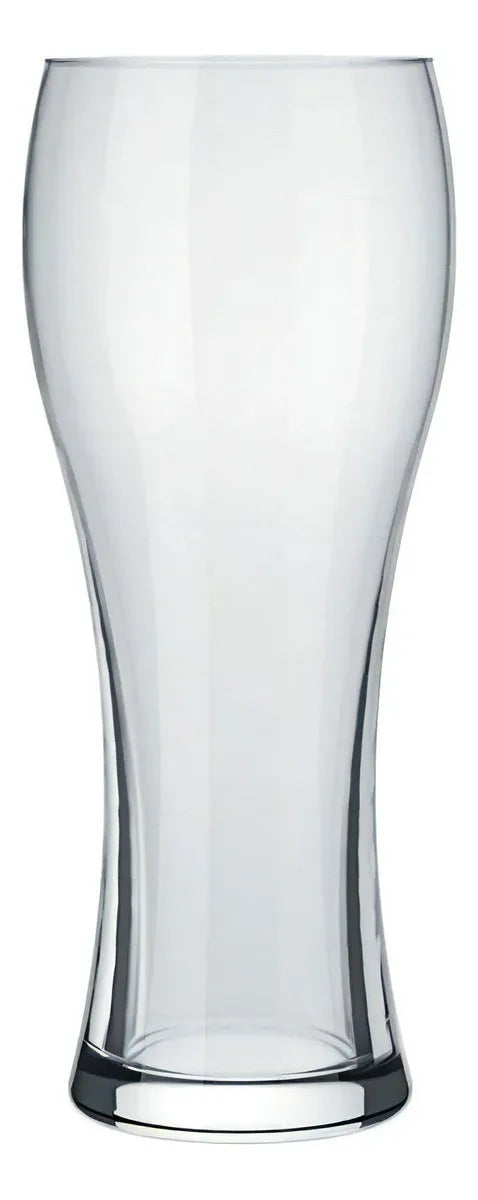 Vaso de cerveza Joinville de 680 ml con diseño alto y delgado, ideal para servir cerveza con estilo y comodidad.