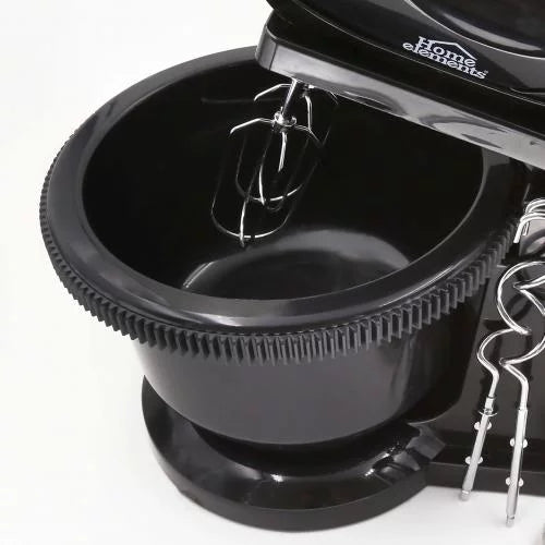 Batidora Multi-mixer Home Elements con función de inmersión, mano y pedestal, 250 watts, 6 velocidades y tazón giratorio de 2 litros.
