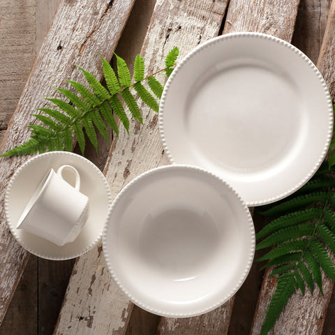 VAJILLA 4/16 PERLA BLANCO RDA